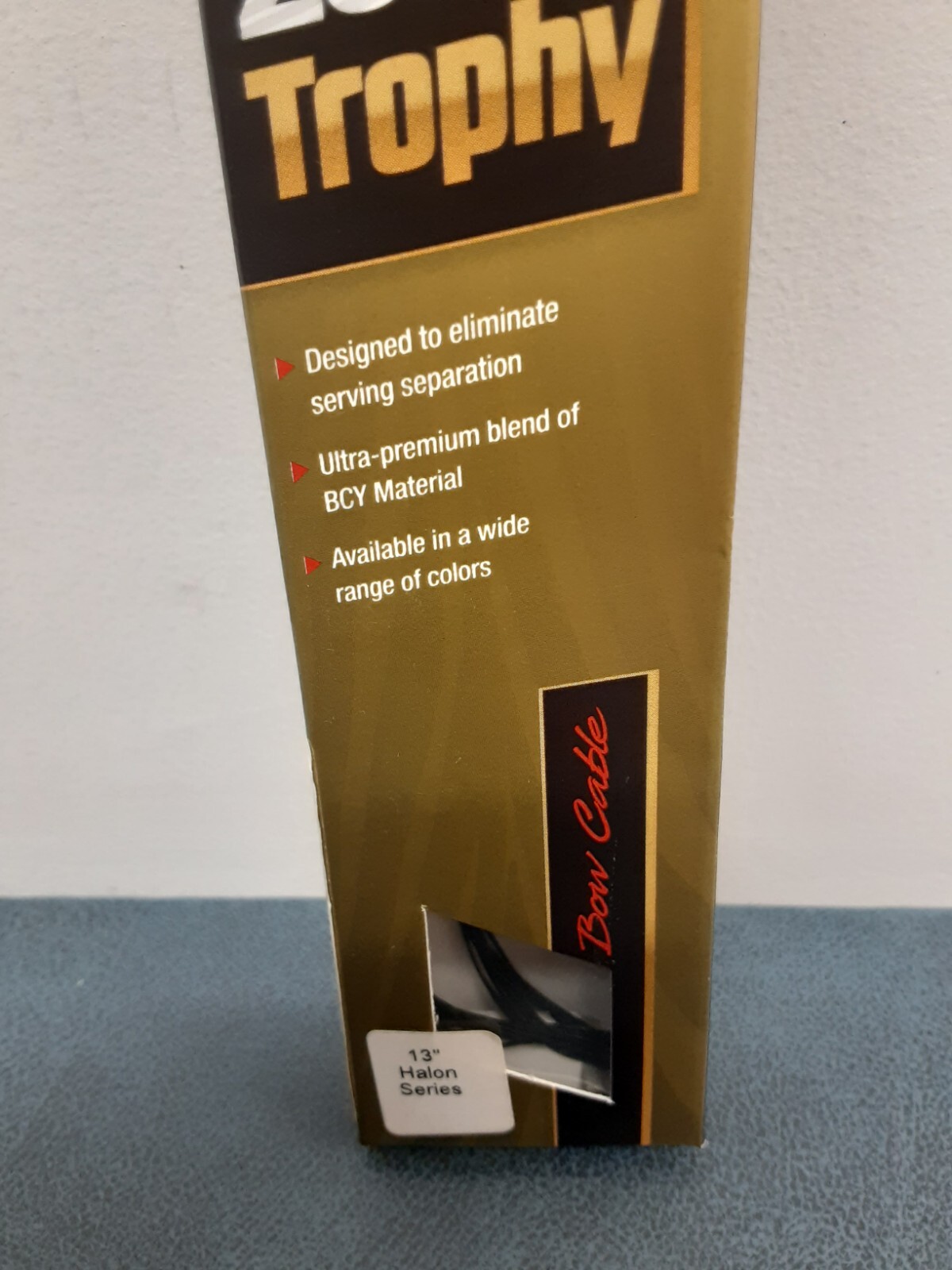 Zebra Trophy Bow Cable/ 13" Black Halon Series - NEW