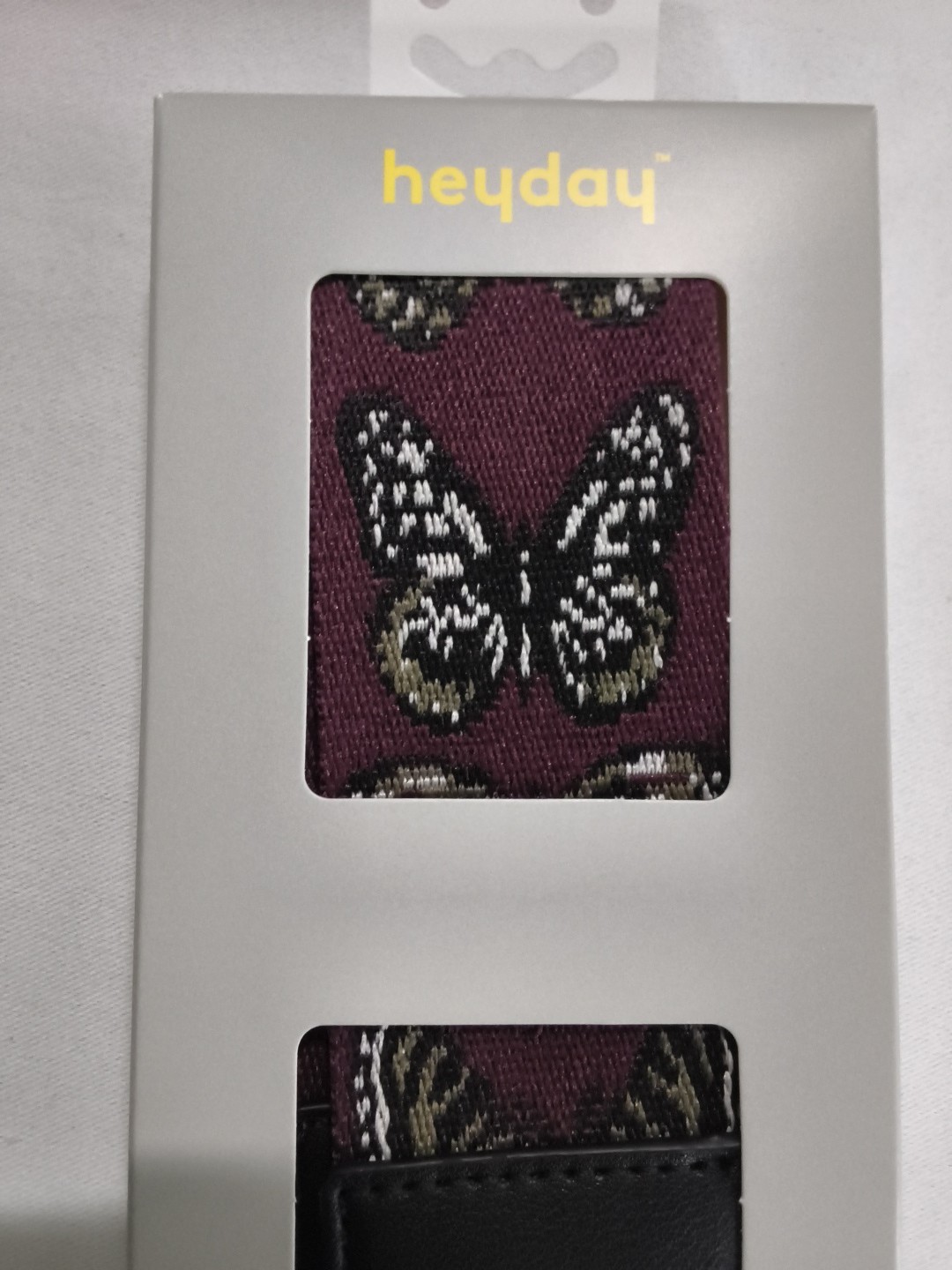 New heyday Camera Strap – Dark Purple Butterfly Pattern – Adjustable A11