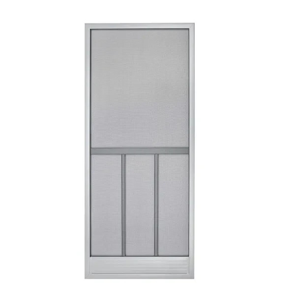 36" x 79-80" Hinged Screen Door Bravo Gray