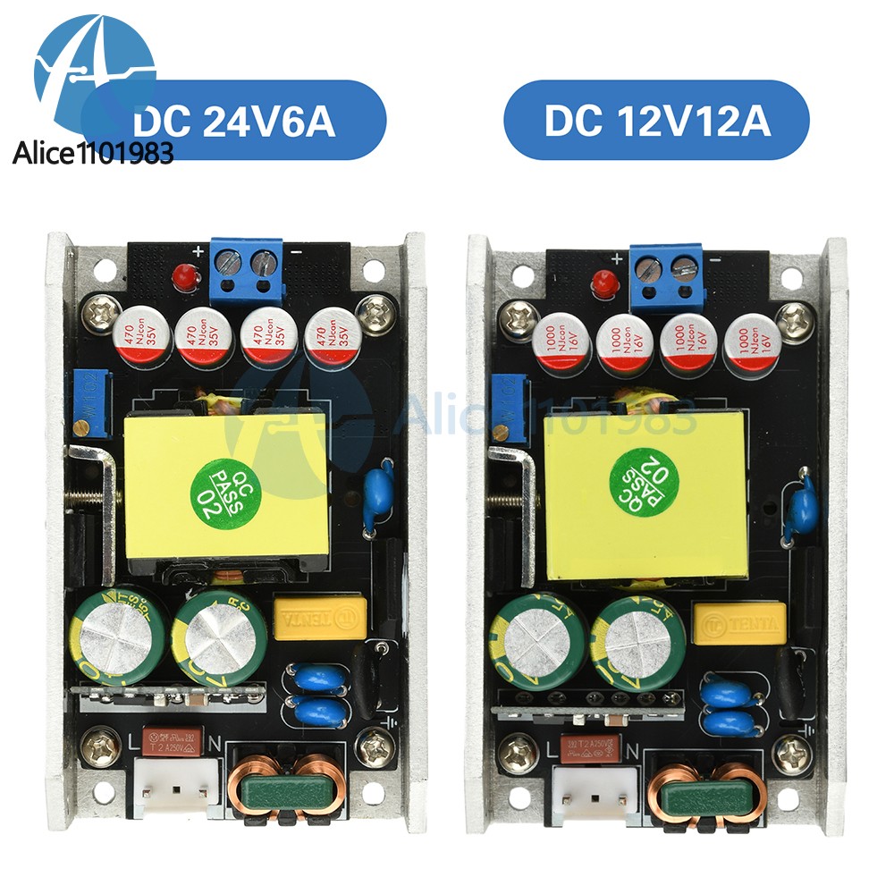 Small GaN Power Supply AC170-265V to DC24V/12V 150W Switching Power Supply Board