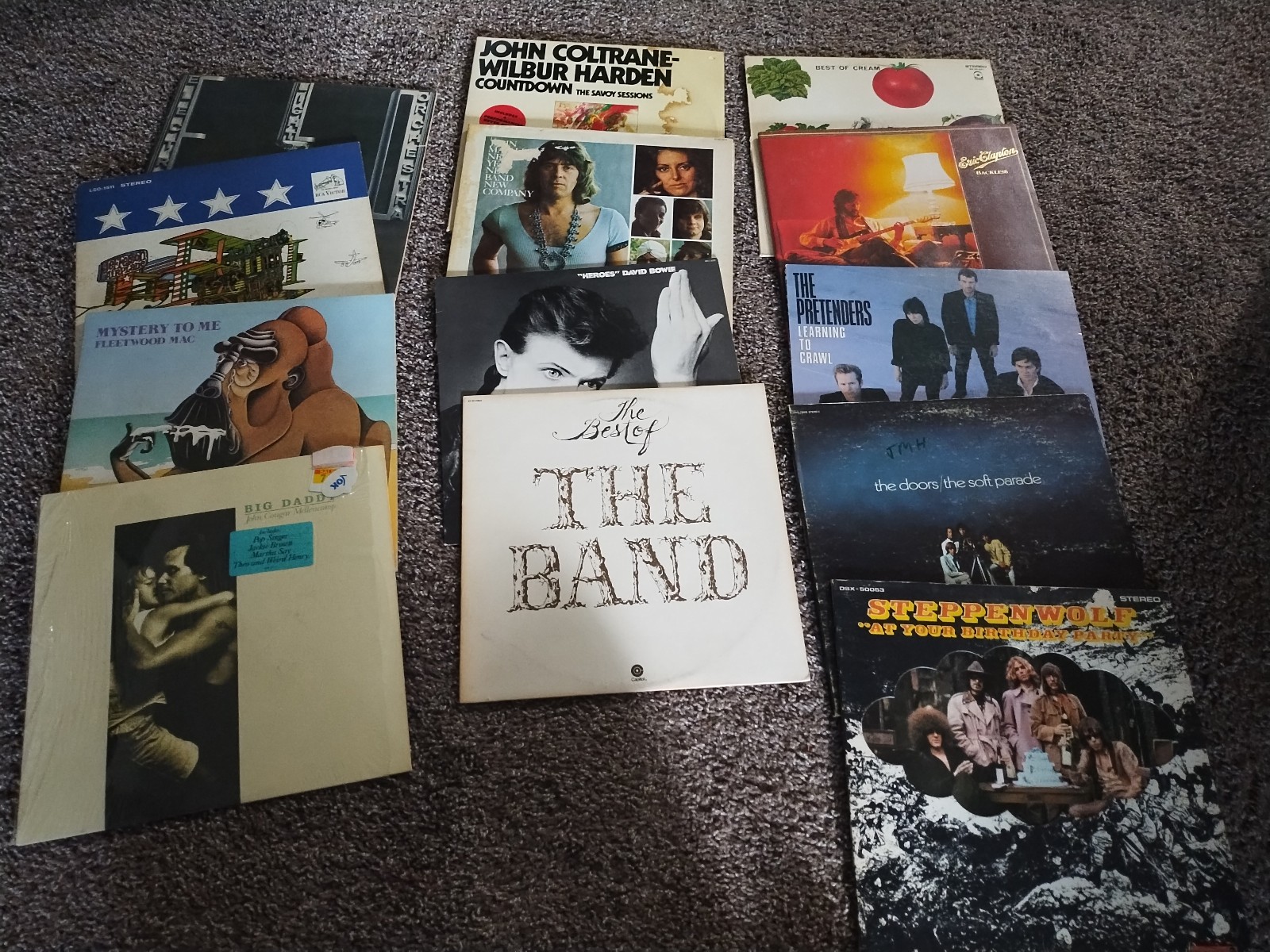 $5 Rock vinyl LPs - YOU PICK-  Doors, Fleetwood Mac, Bowie, Cream, ELO, Beck