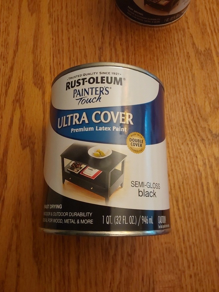 Painter's Touch Latex Paint, Semi-Gloss Black, 1-Qt. Cans Are Dented