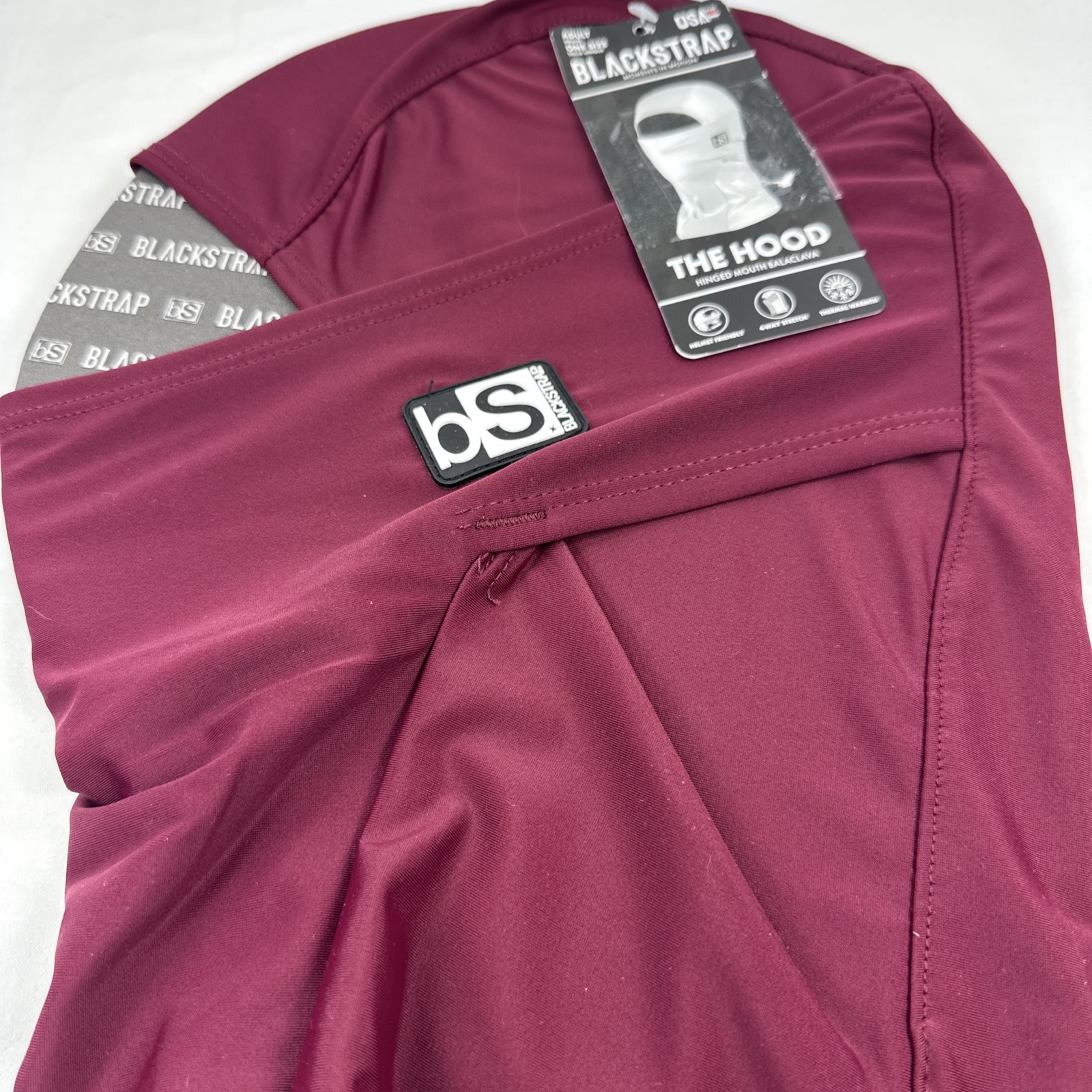 BlackStrap The Hood Balaclava Adult - One Size, Color: Wine