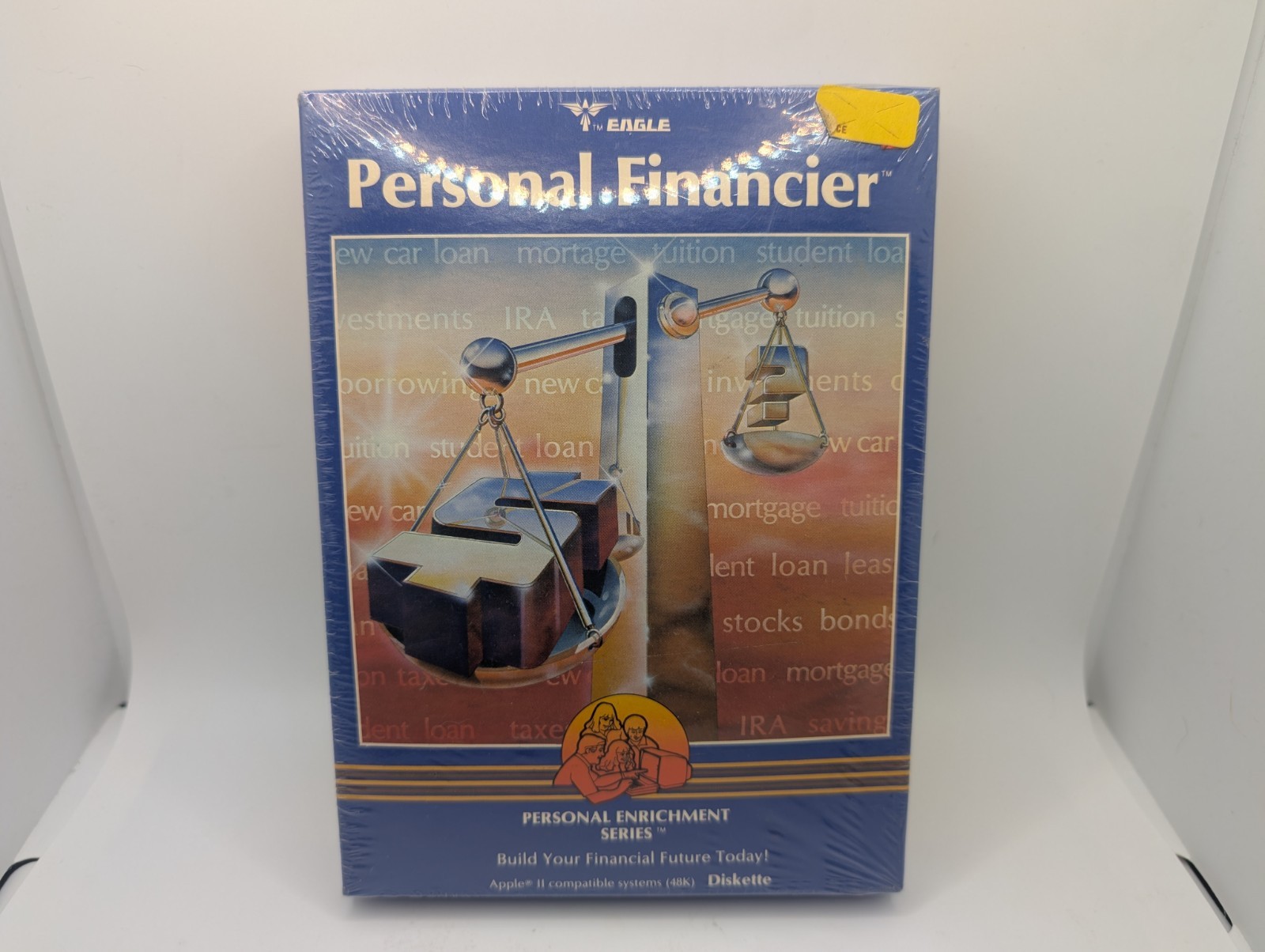 Personal Financier by Eagle Software for Apple II (2) Family (II+,IIe,IIc,IIgs)