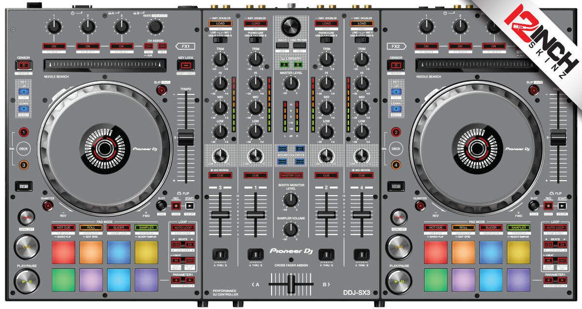 Pioneer DDJ-SX3 Skin - grey