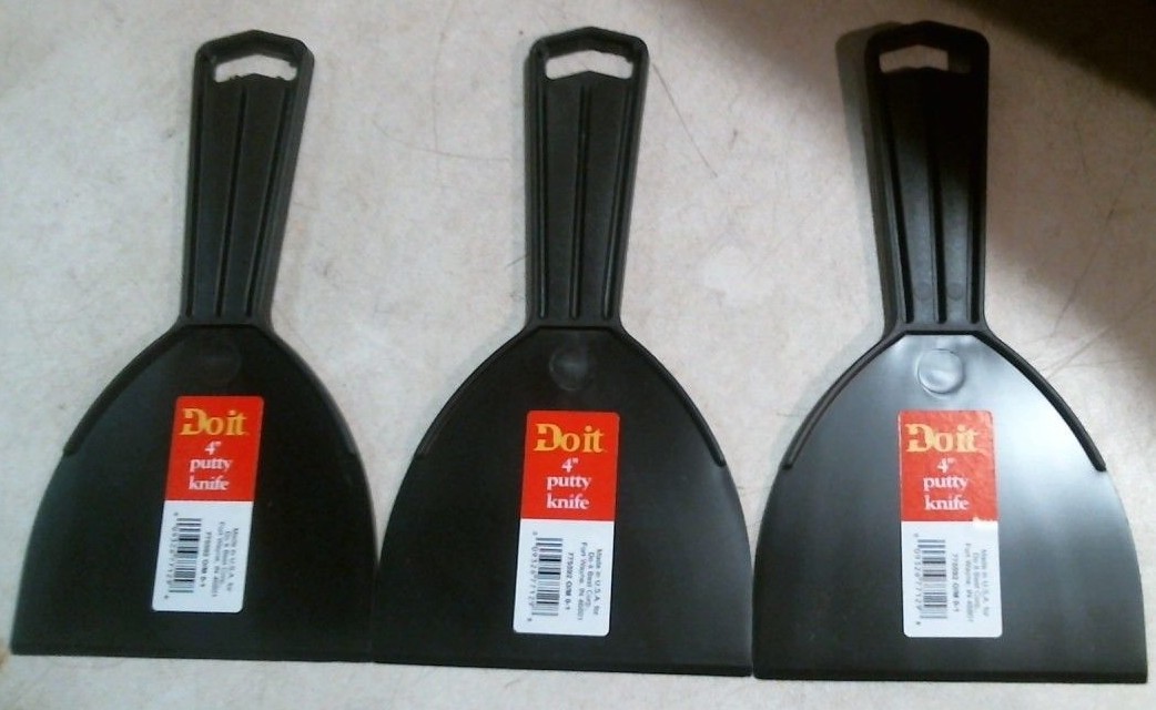 Do It Best 775592 4" Putty Knife Lot Of 3 Plastic FREE SHIPPING
