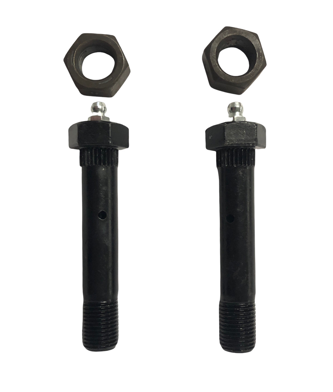2) 3500# Trailer Axle Spring Shackle Grease Type Eye "wet" Bolt 9/16 x 3”