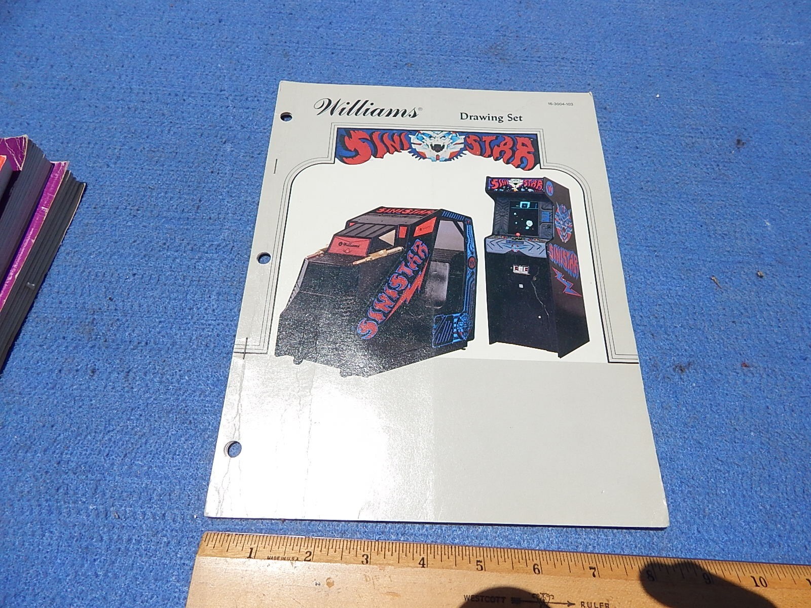 1983 Williams SINISTAR video game Drawing Set