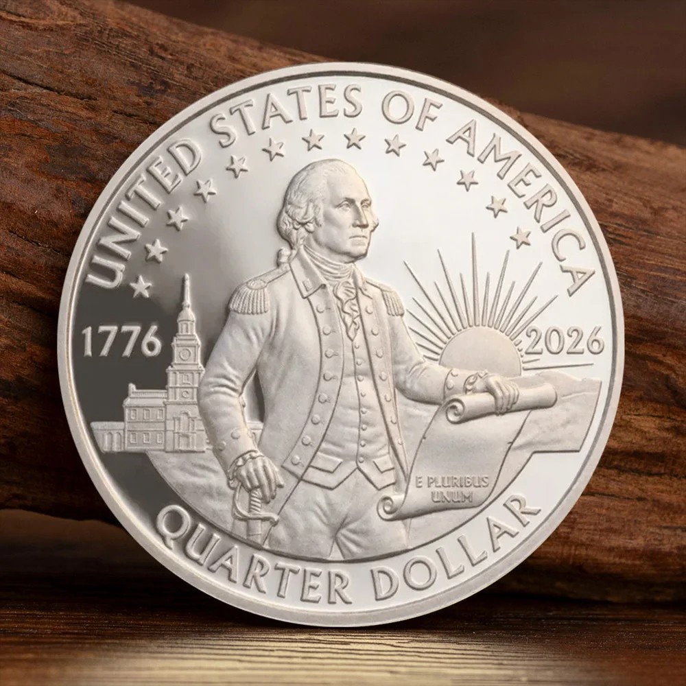 1776–2026 America 250th Anniversary Commemorative Washington Coin Patriotic Gift