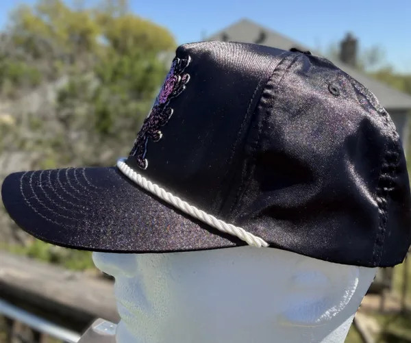 Grateful Dead Satin Snapback: "Black Widow Bertha"