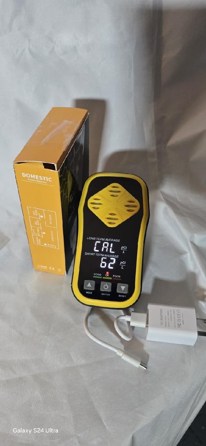 Digital Radon Detector Rechargeable Accurate Stable Detection RD-603