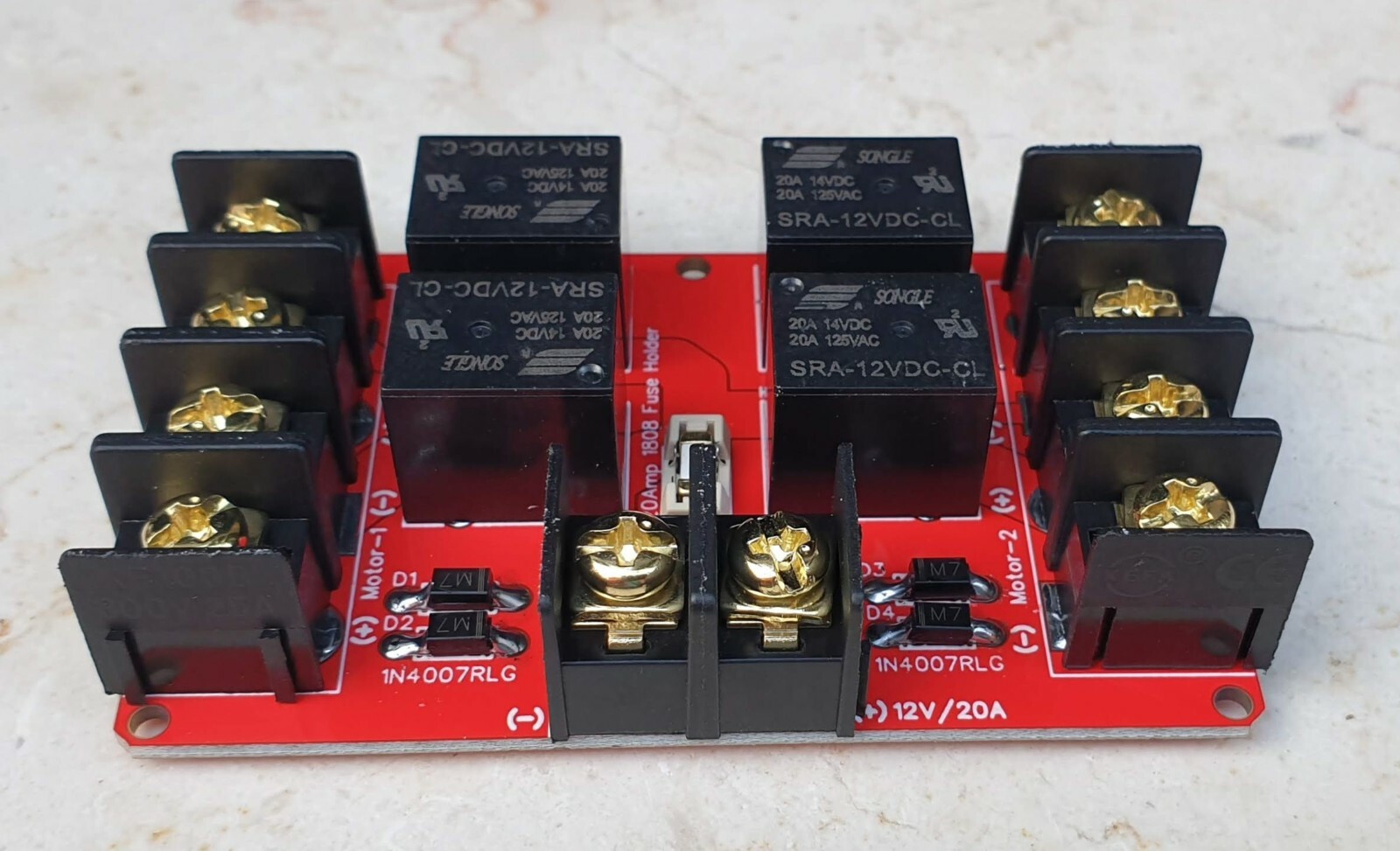 12V 20A Dual Channel Relay Module Solar PV Panel Sun Tracking Control Board DIY