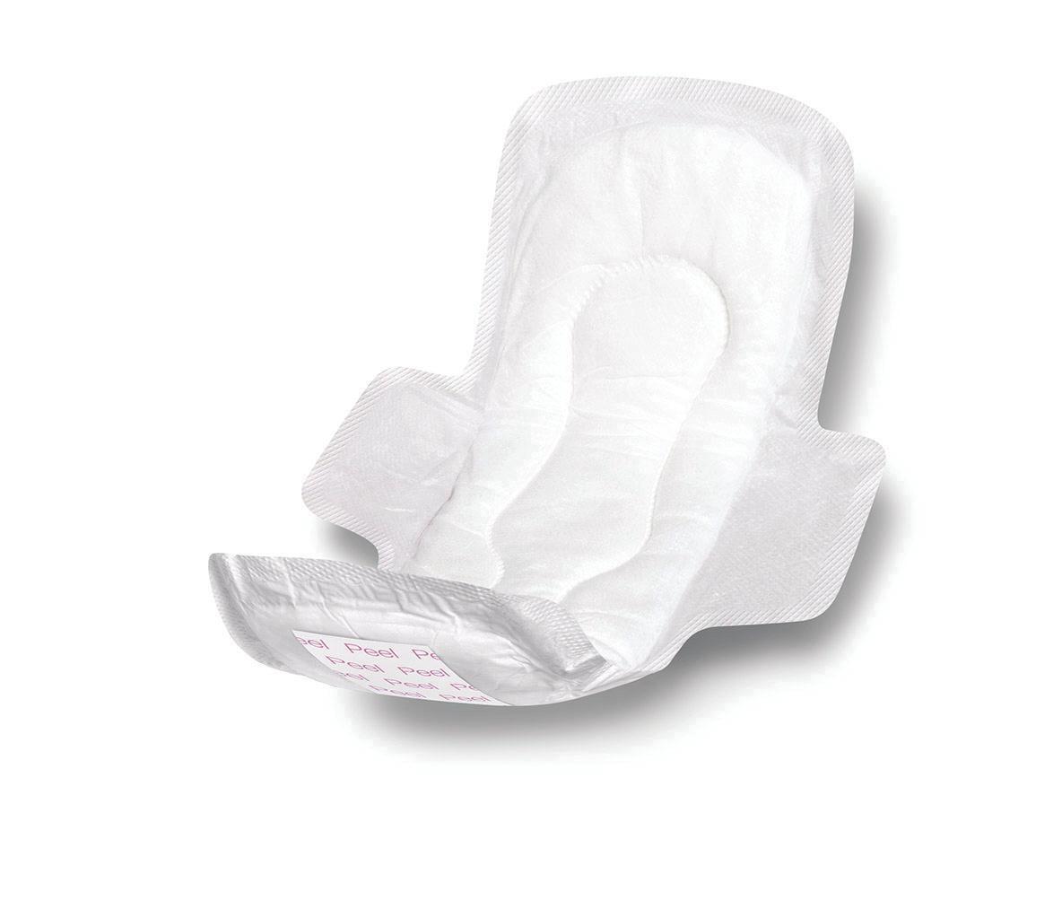Sanitary Pads with Adhesive & Wings, Bags