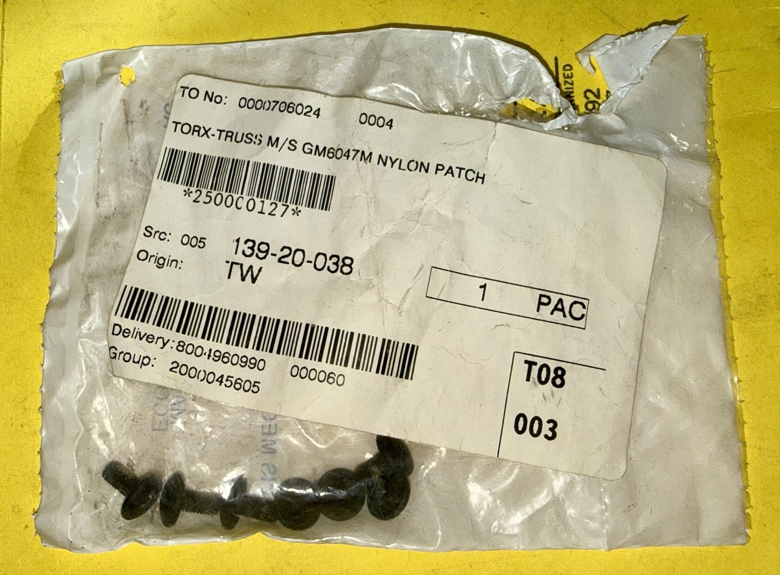 BRP OEM SkiDoo torx screw m4x8 250000127/250000741 (pk of 7) new
