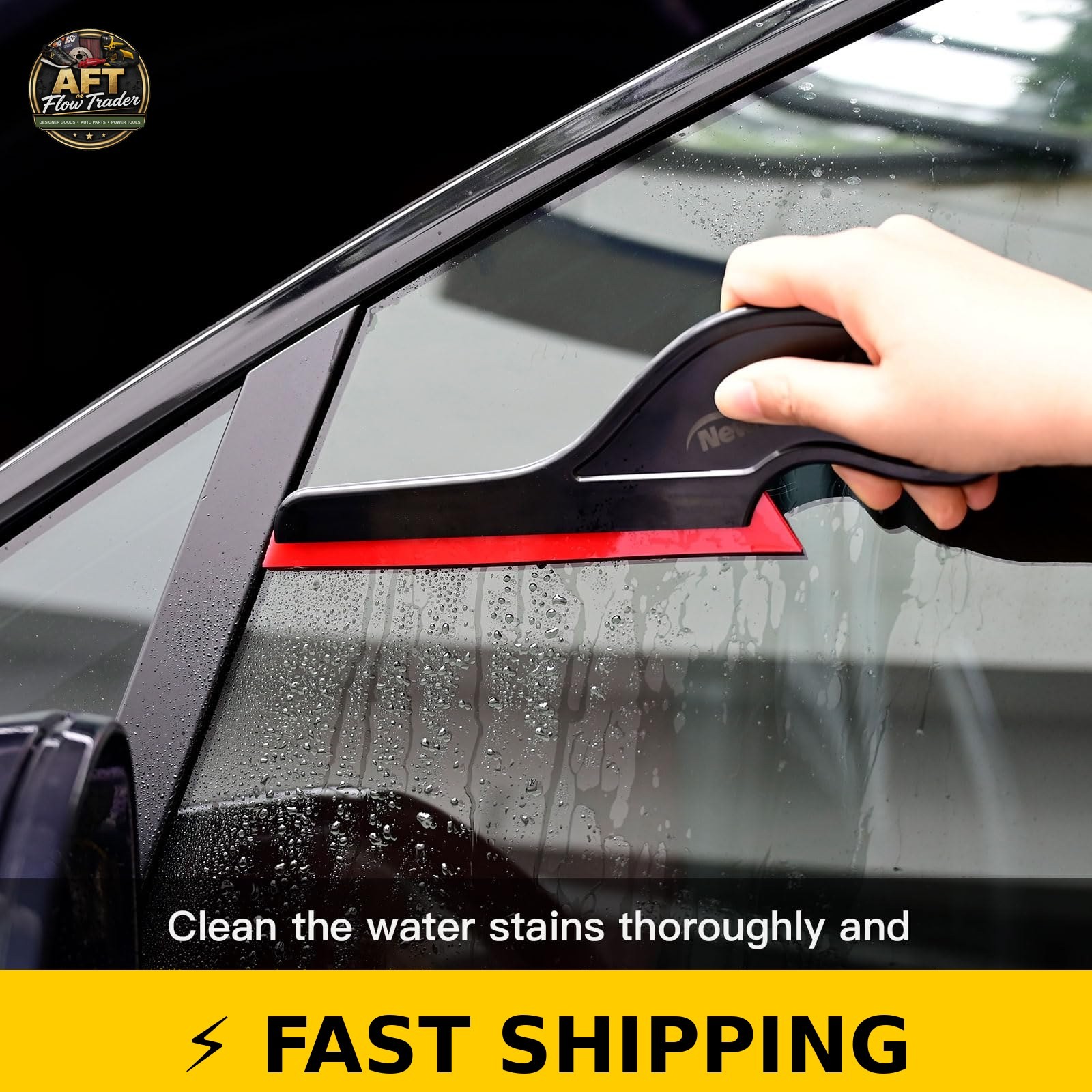 NEWISHTOOL Window Tint Tools - 3 PCS Silicone Squeegee Set