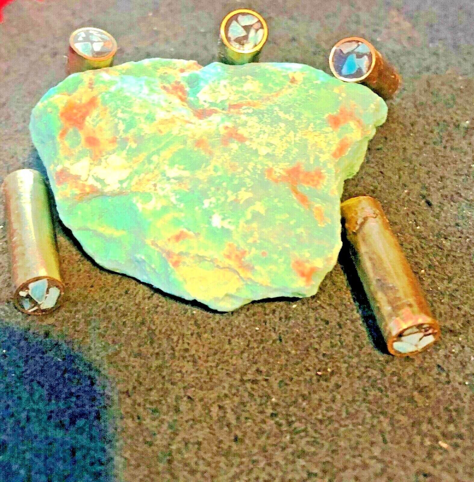 Genuine Kingman Mine Turquoise Mosaic Pin Rivets 5/16 x 1"