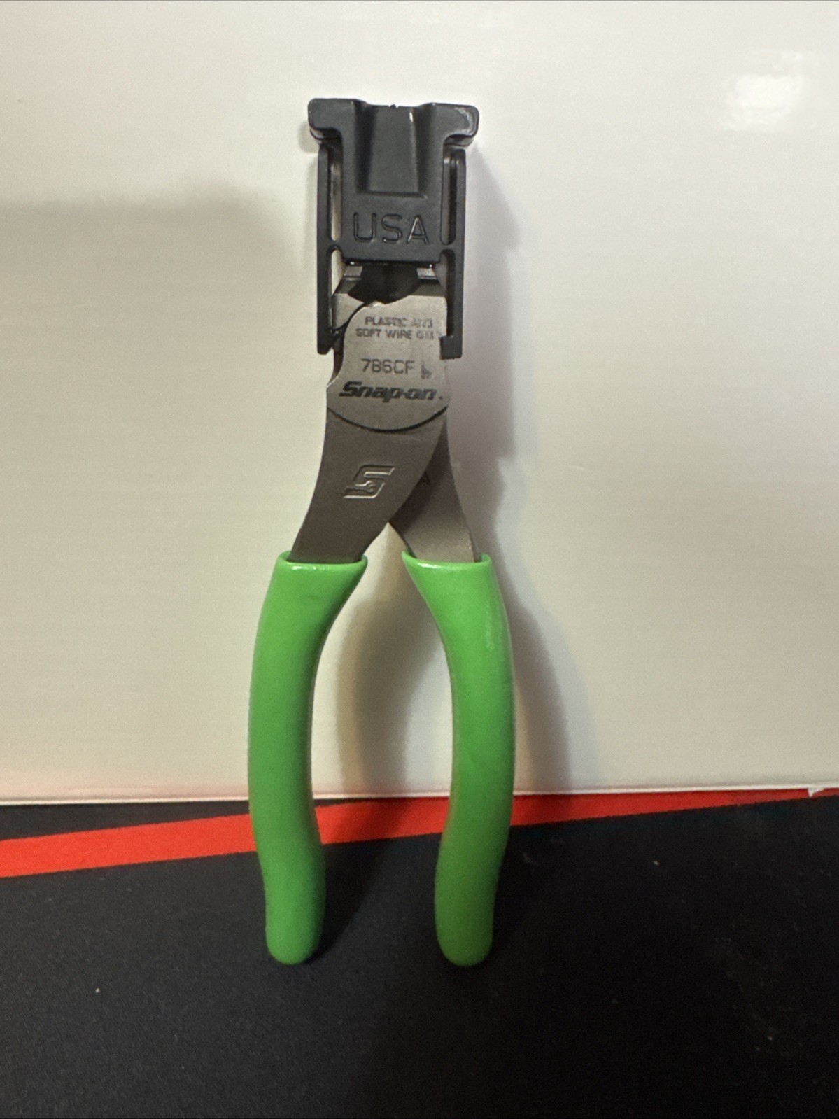 Snap-on Tools USA NEW GREEN Soft Grip 6" Diagonal FLUSH CUT Pliers 786CF