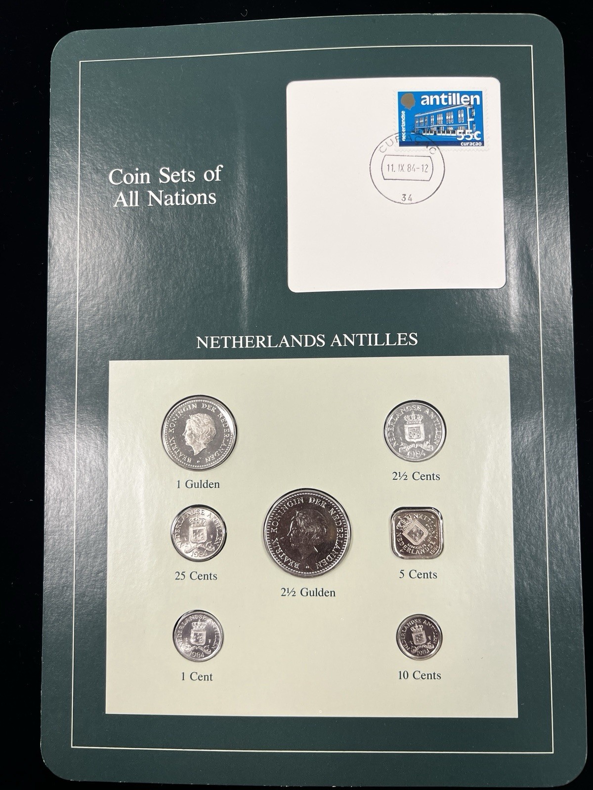 Coin Sets of All Nations 1982, 1984 Netherlands Antilles coins