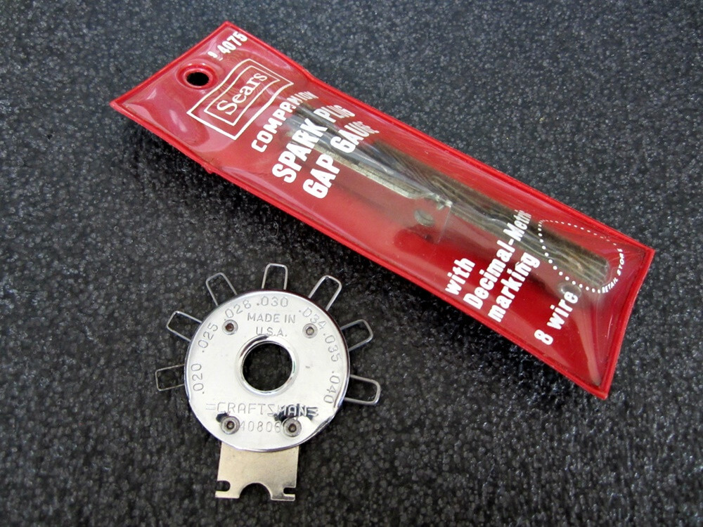 Vintage Sears Companion & Craftsman Spark Plug Gap Gauge 4075 40806 Made in USA
