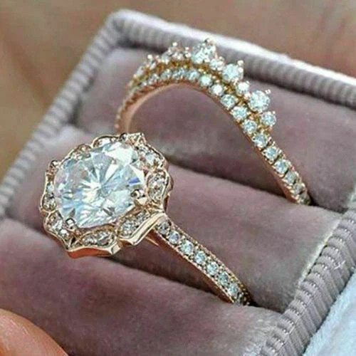 3Ct Cushion Lab Created Diamond Women Wedding Bridal Ring 14K Yellow Gold Plated