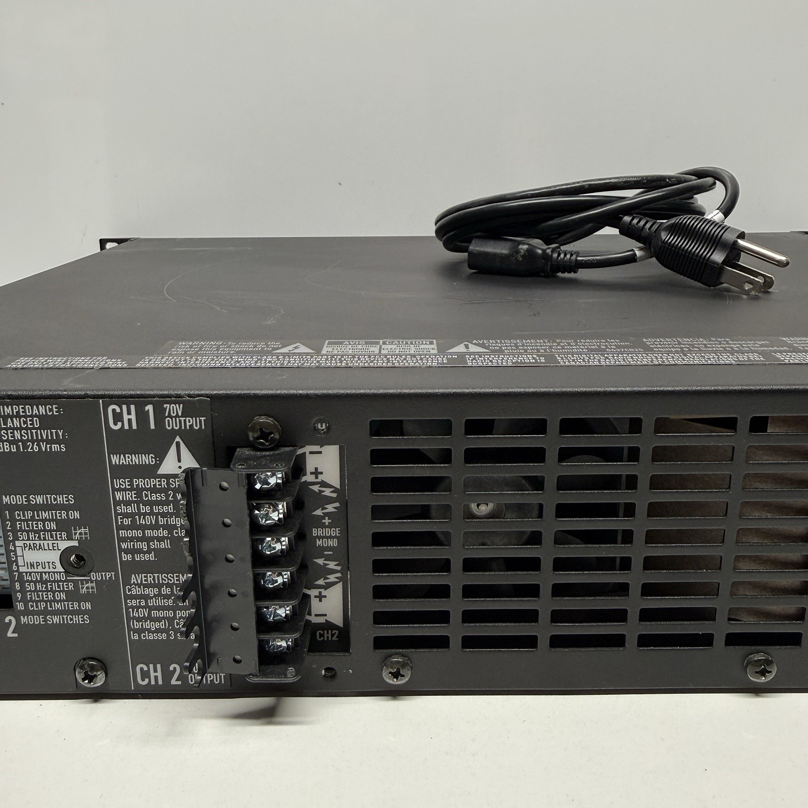 QSC CX302V 2 Channel 70V Power Amplifier
