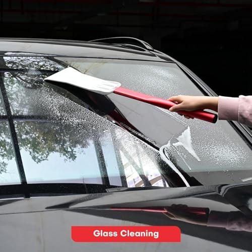 Extended Long Handle Bulldozer Squeegee Window Tint Squeegee with Soft Rubber
