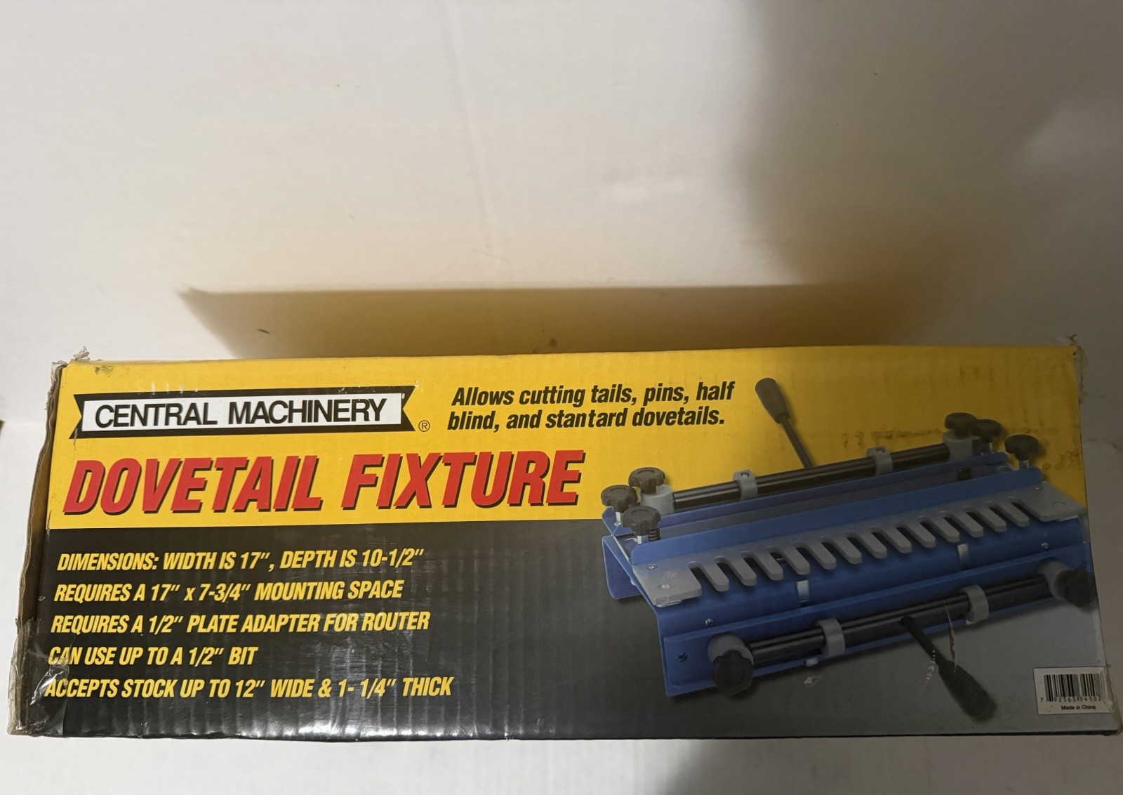 Central Machinery 12" Dovetail Joint Fixture Woodworking Tool NEW