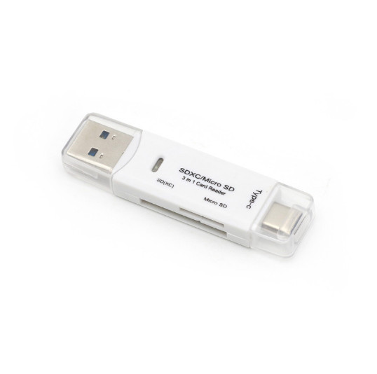 USB3.0 High Speed Memory Card Reader Type-C TF/SD Card Mobile Phone Card Reader