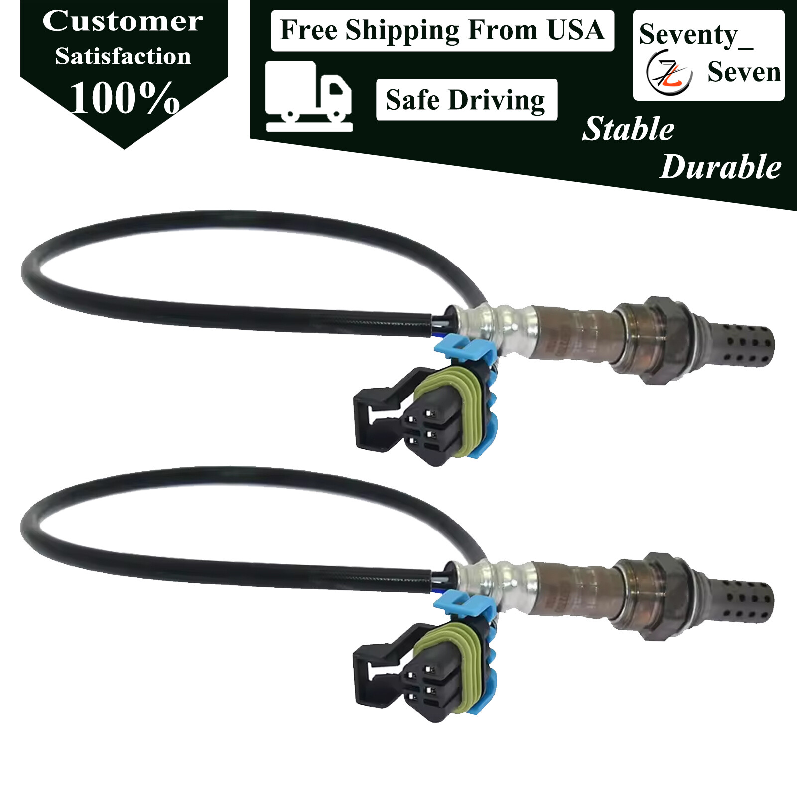 2pcs Up and Downstream O2 Oxygen Sensor Kit Fit 2012-2014 Buick Verano 2.4L