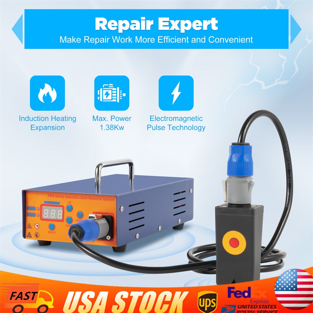Car Body Paintless Dent Repair Tool Induction Heat Hot Box Removal Machine 110V