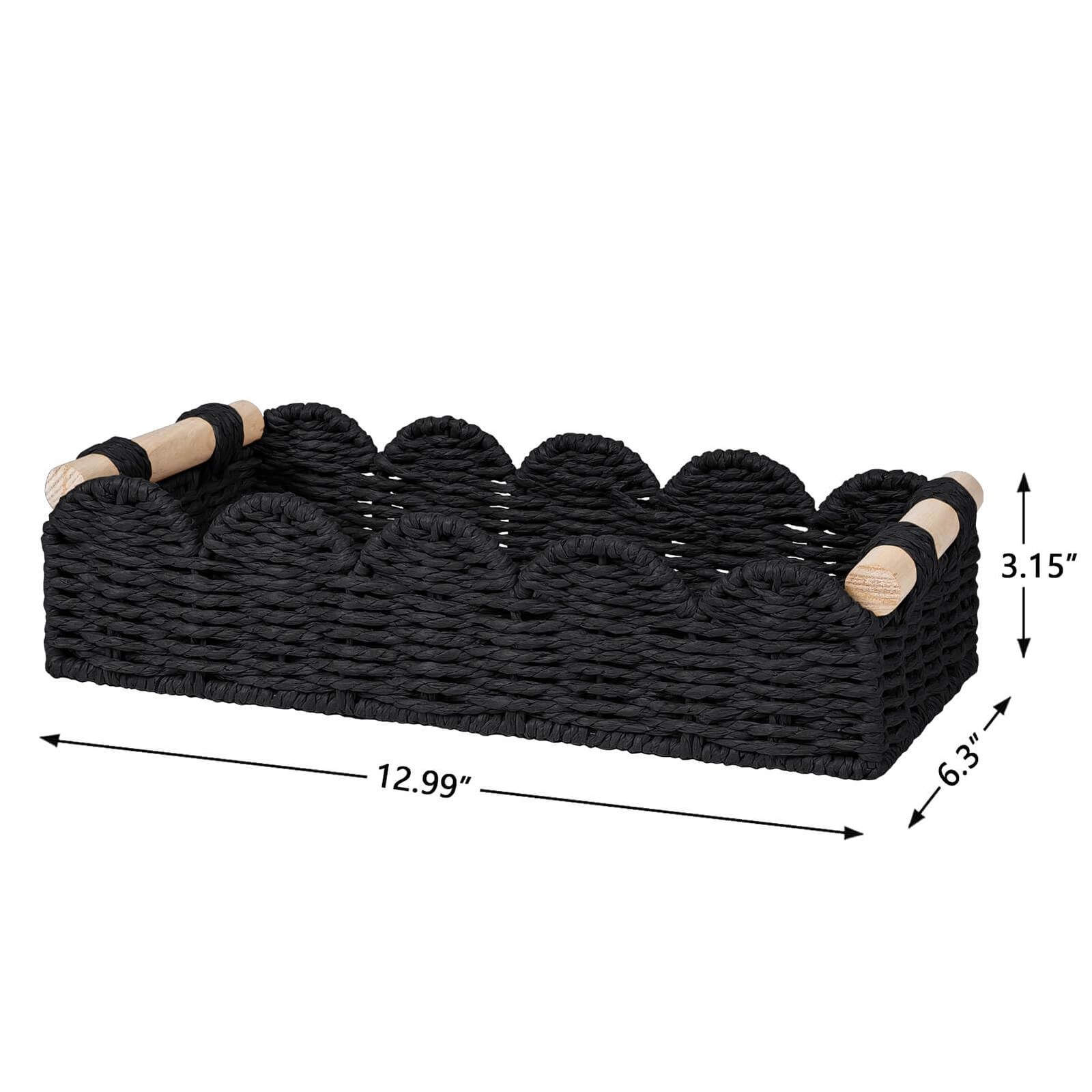 Storage Basket Organizer, Small Wicker Decor Basket
