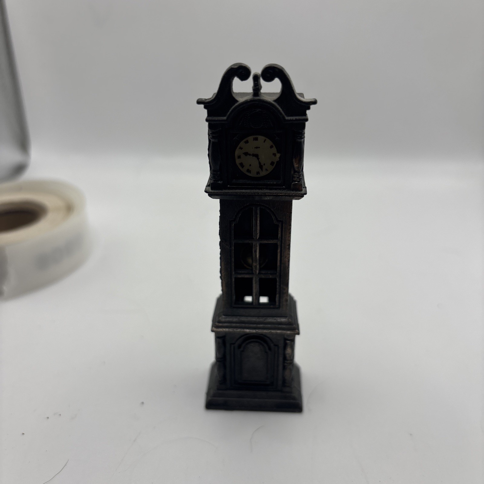 VINTAGE  METAL GRANDFATHER CLOCK PENCIL SHARPENER