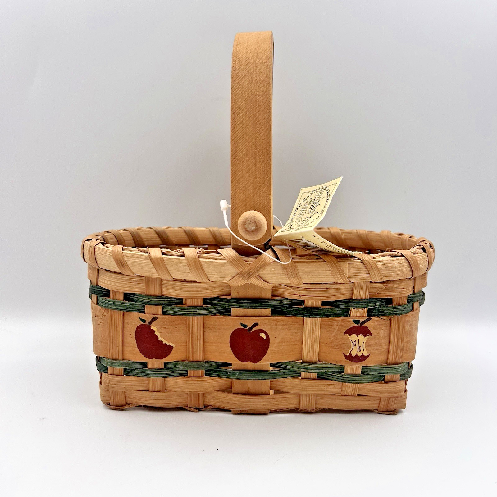 Primitive Apple woven Basket Decor Cottagecore Crazy Mountain
