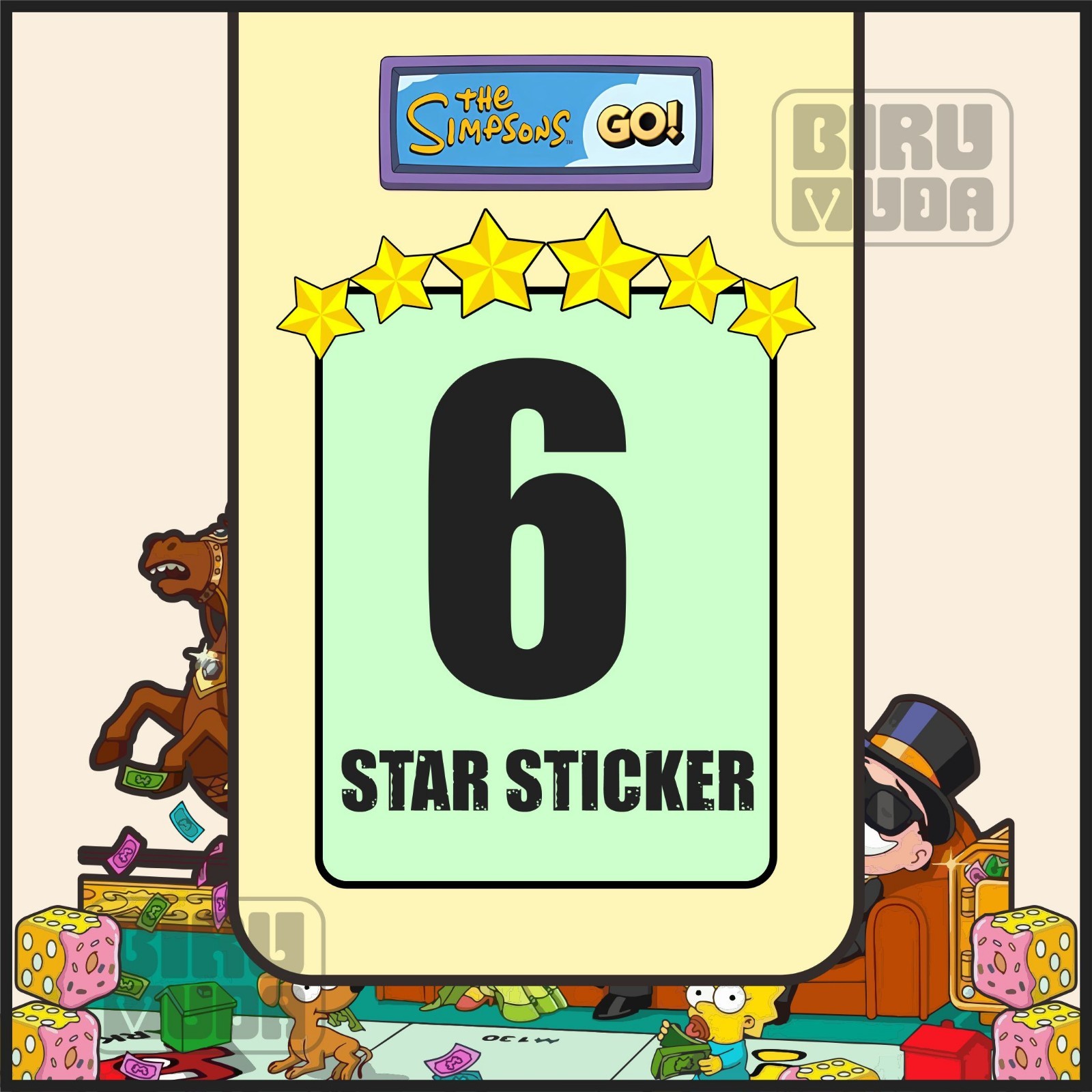 mono_poly! 6⭐ Star Sticker_go ( Sticker Available ) Fast respond 24/7