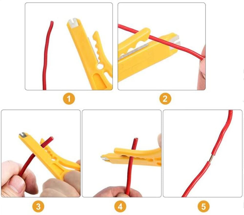 Mini Wire Stripper 3 Pack Network Wire Stripper Punch Down Cutter for Network Wi
