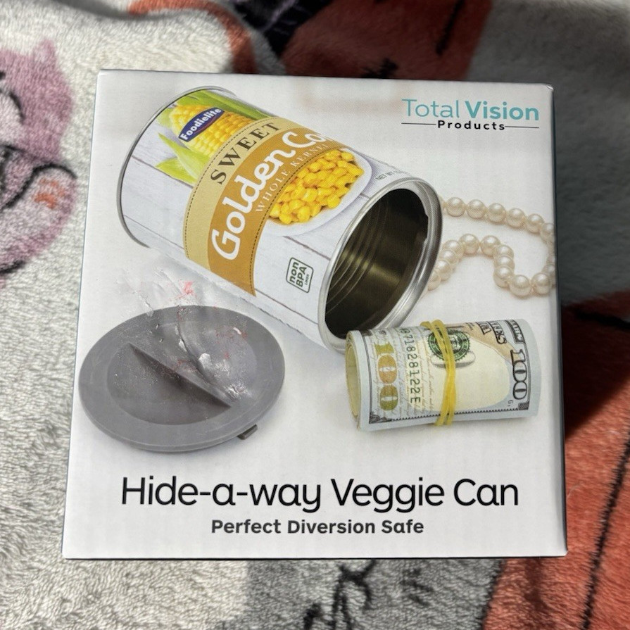 Total Vision Products Hide-a-way Veggie Can Diversion Safe Hidden Lock Small