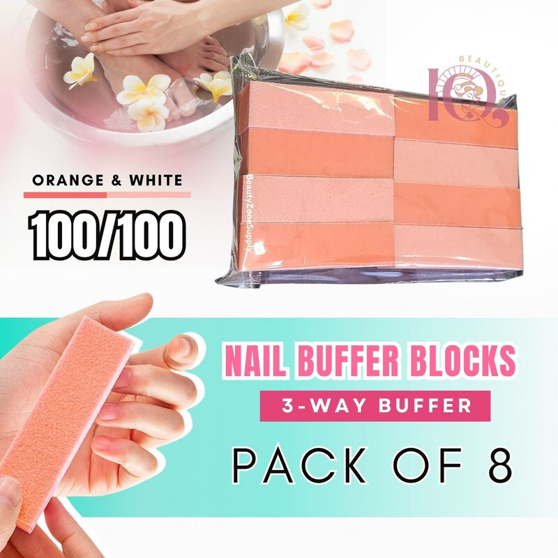 Dixon Buffer 3 Way Block PACK OF 8 - Orange White 100/100