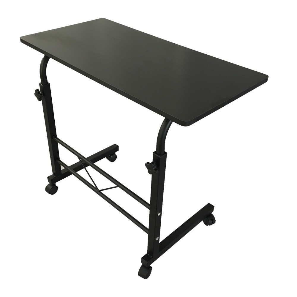 US C Shaped Rolling End Table,Side Table Adjust for Couch Sofa Table Living Room