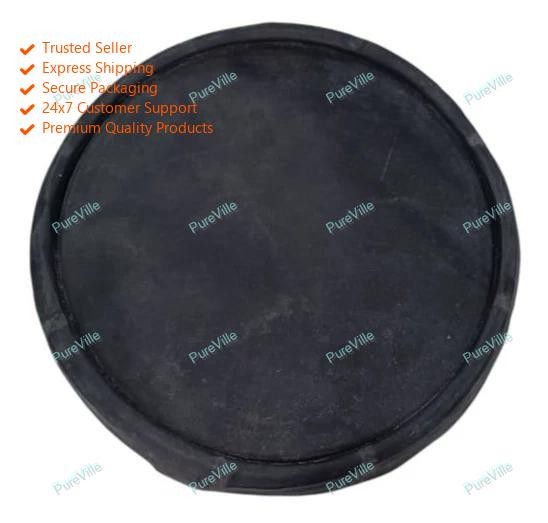 Indian Professional Dholak Mota Kundal Black Goatskin Bayan Bass Head Skin