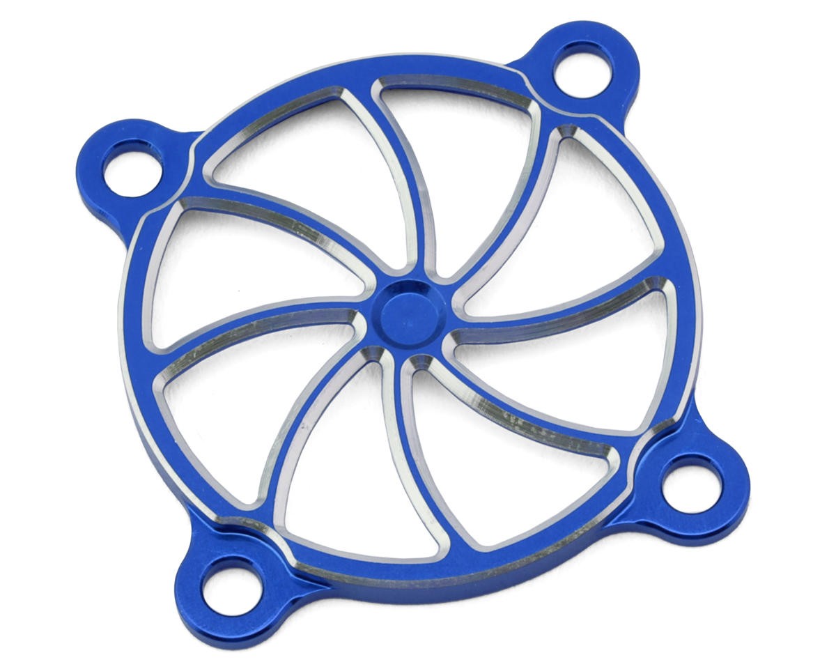 Team Brood 30mm Aluminum Fan Cover (Blue) [BRO-TBR-30MMBFCU]