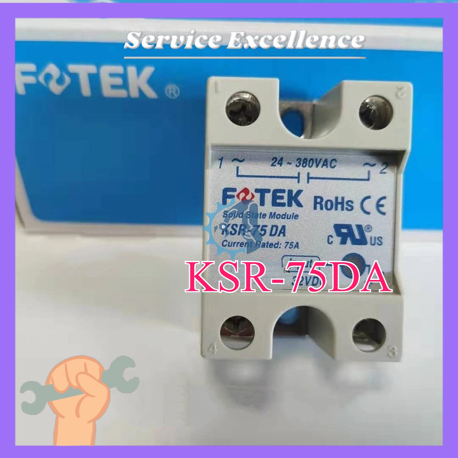KSR-75DA One New for Solid State Relay KSR-75DA Replace SSR-75DA Fast Shipping