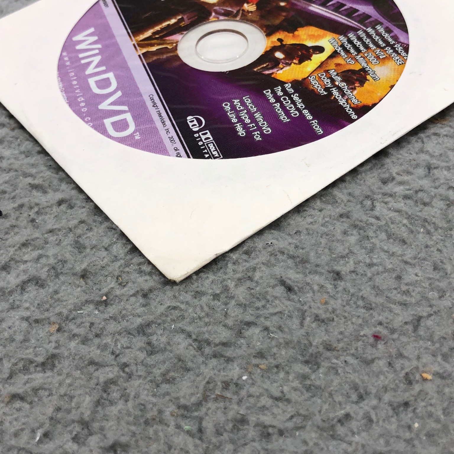 InterVideo WinDVD Software CD Windows 95-XP Dolby Digital