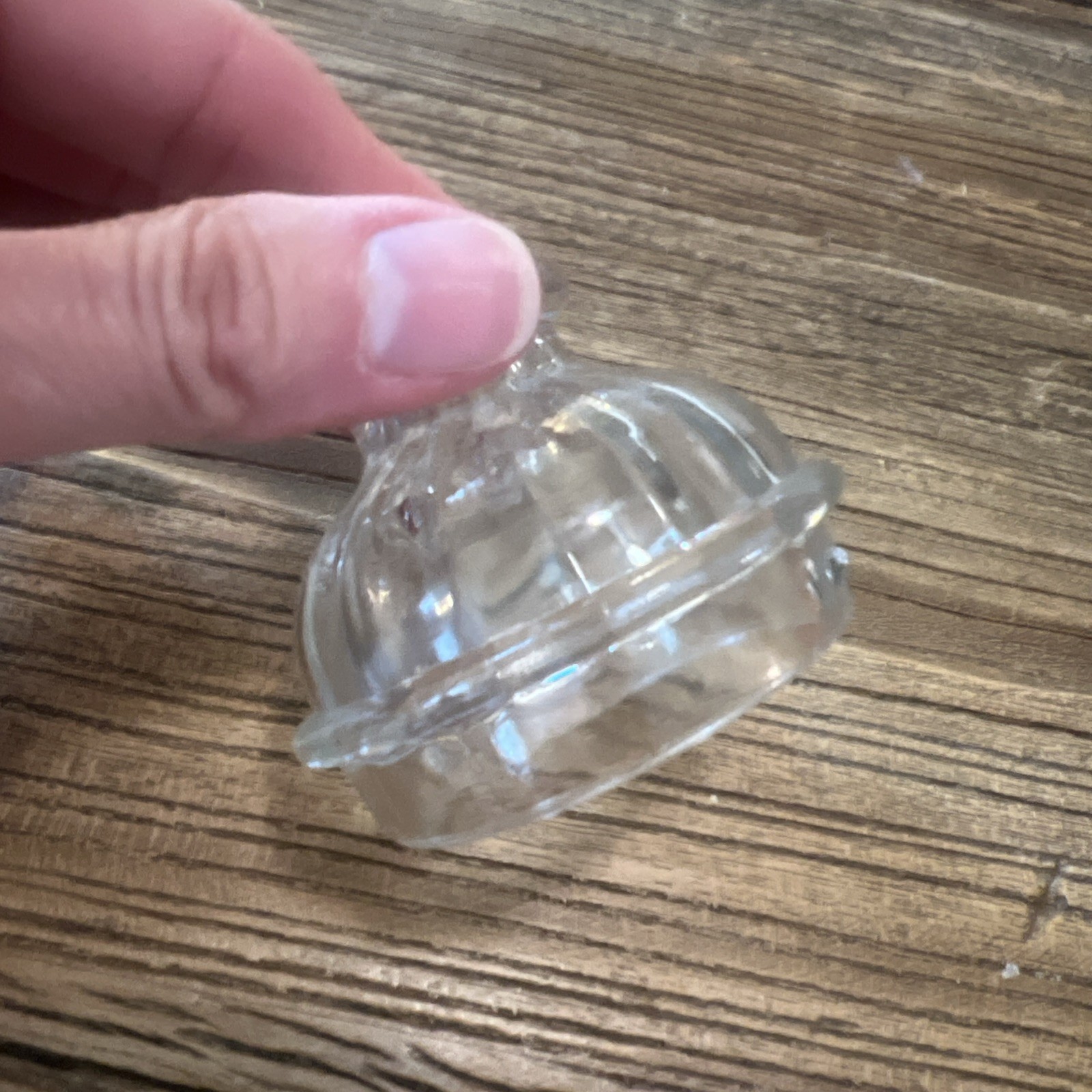 Vintage Clear Glass Percolator LID KNOB Coffee Pot Top Topper w/ Knobs