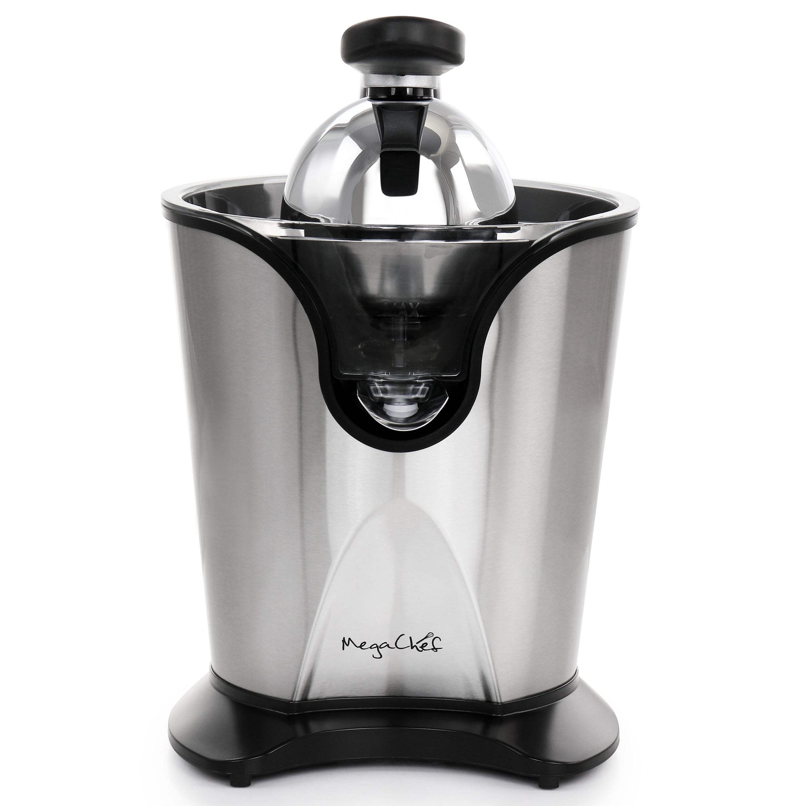 MegaChef Stainless Steel 160W Electric Motorized Citrus Juicer