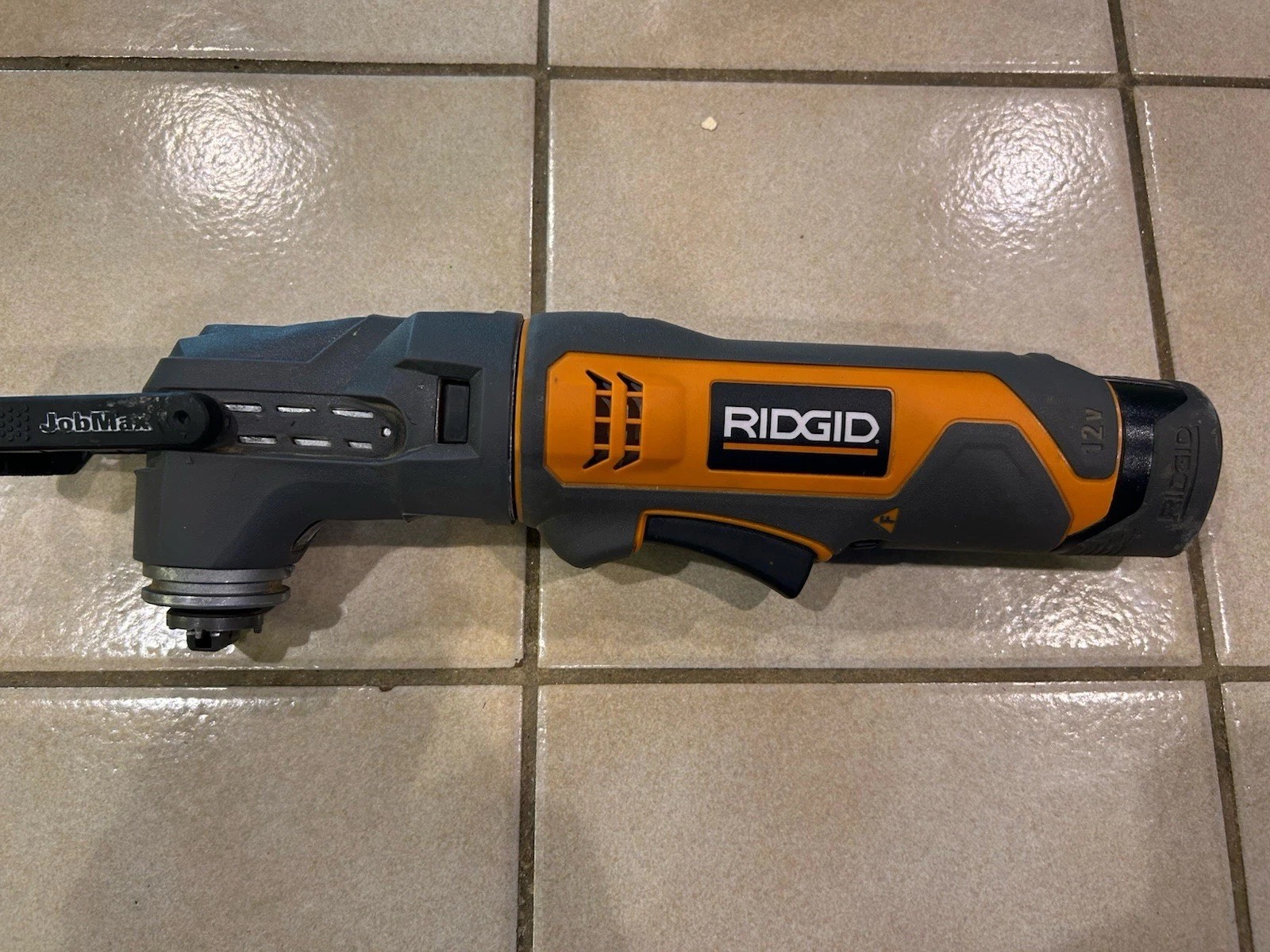 Ridgid 12V JobMax Power Handle Body TESTED R8223400 + Battery+ Head R8223406