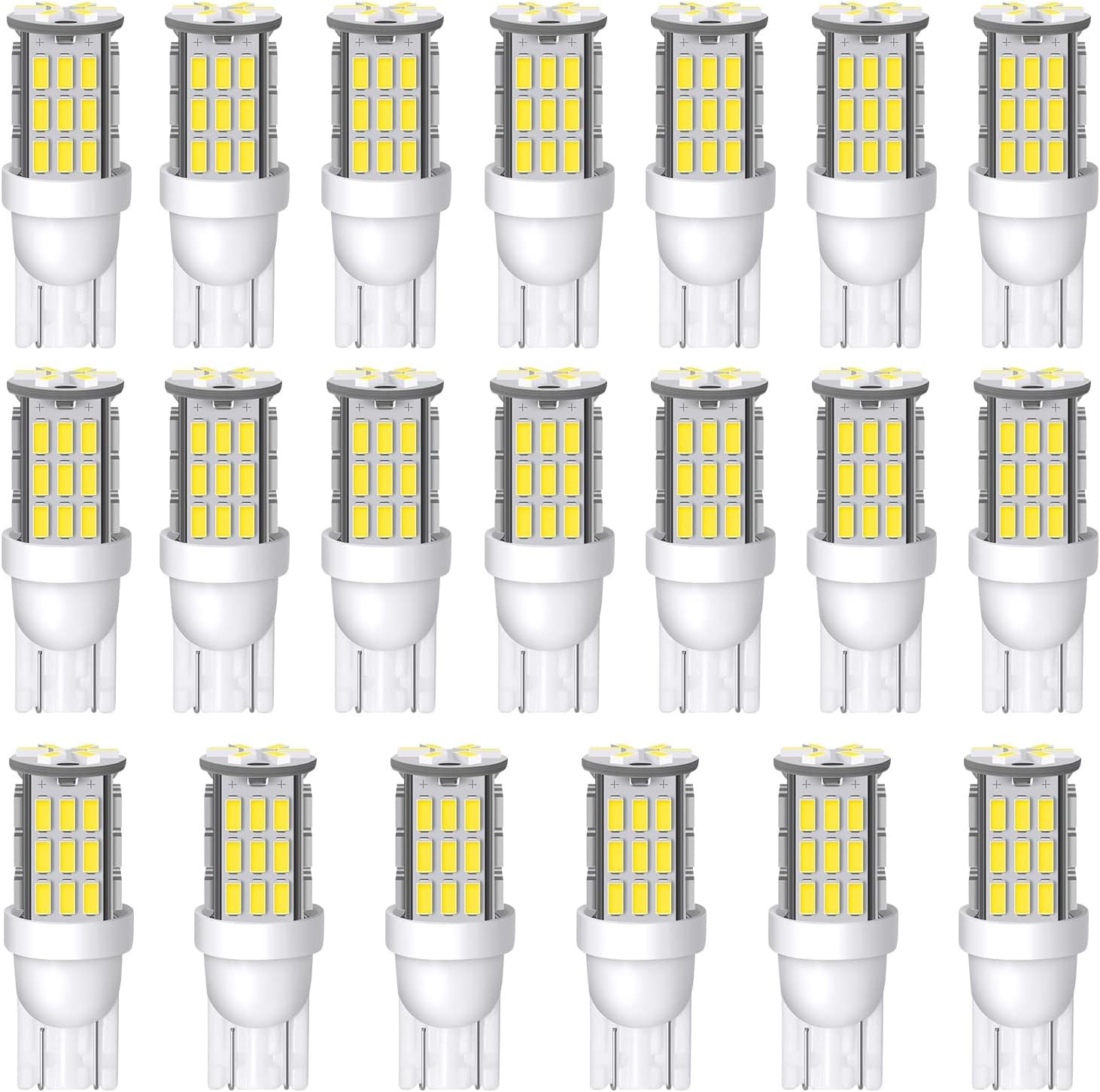 T10 921 194 168 LED Bulbs Natural White 20-Packs, Super Bright 3014 42-SMD LED