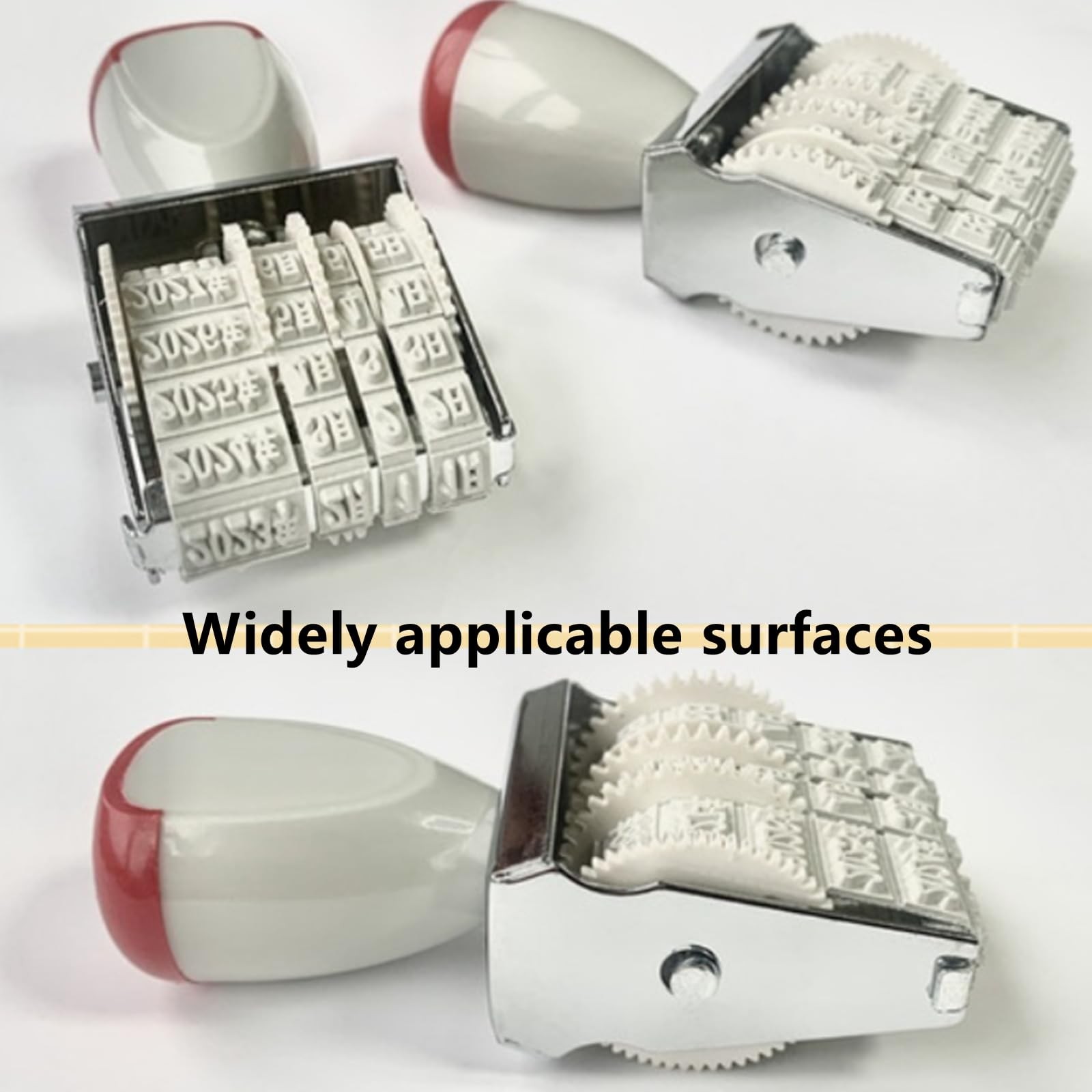 Rubber Stamp Line Dater Office Rotating Self Inking Scrapbooking Tool
