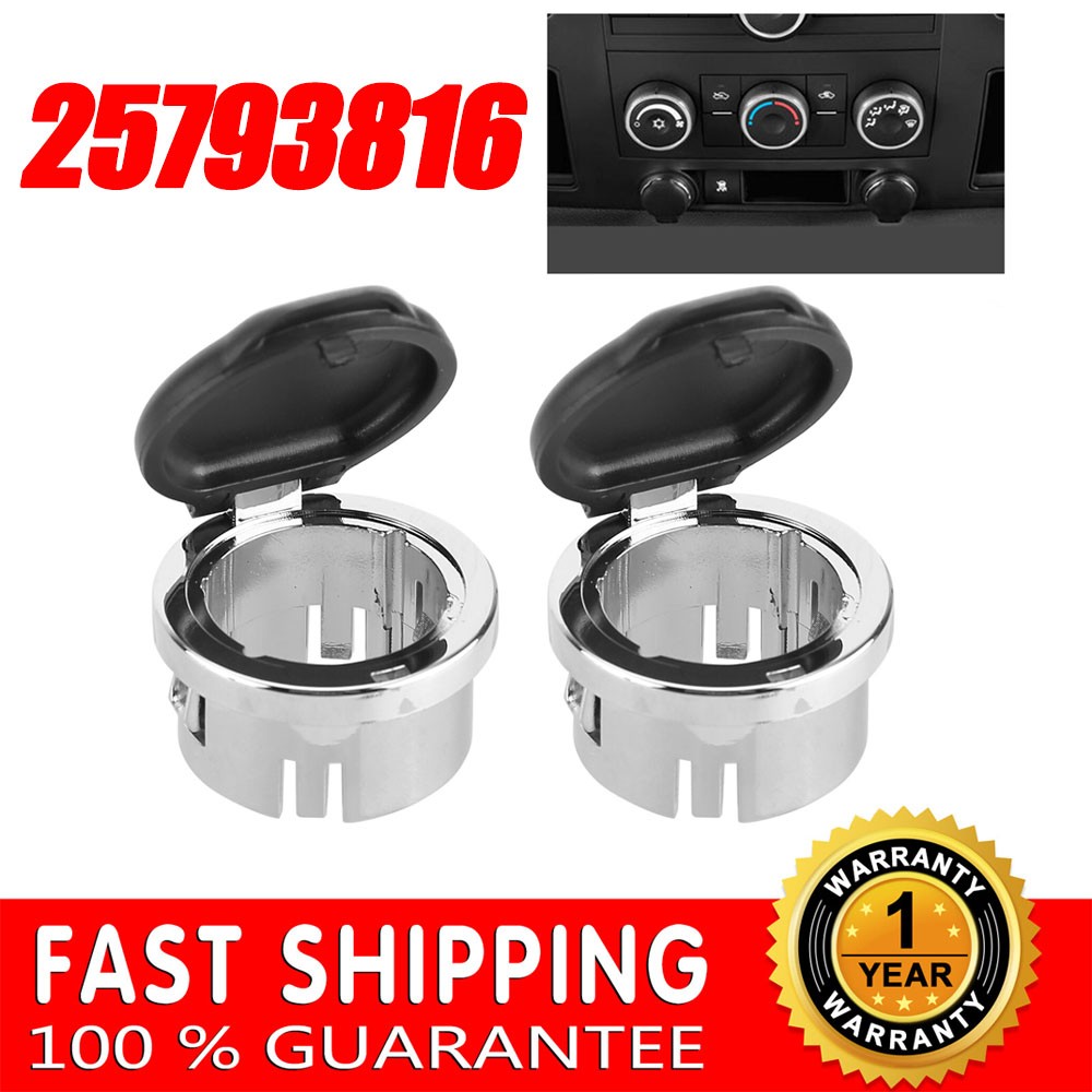2PCS 20983936 Cigarette Lighter Power Outlet Socket Cap Plug Cover Set 25793816