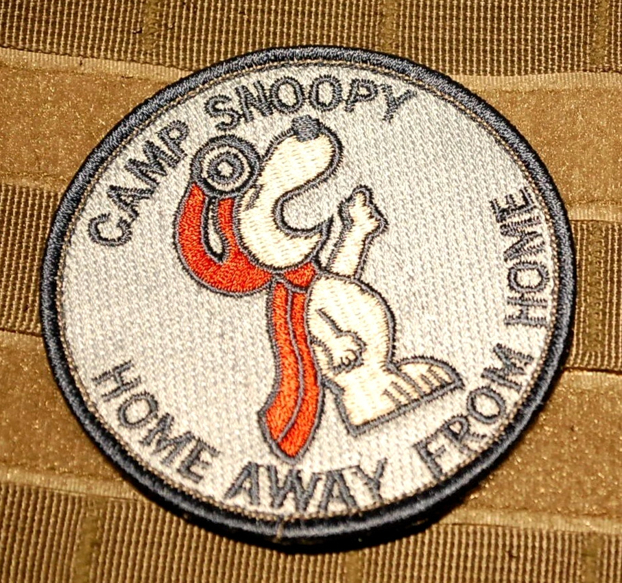 AL UDEID AIR BASE Doha JSOC CAMP SNOOPY MASCOT vêlkrö PATCH: HOME AWAY FROM HOME