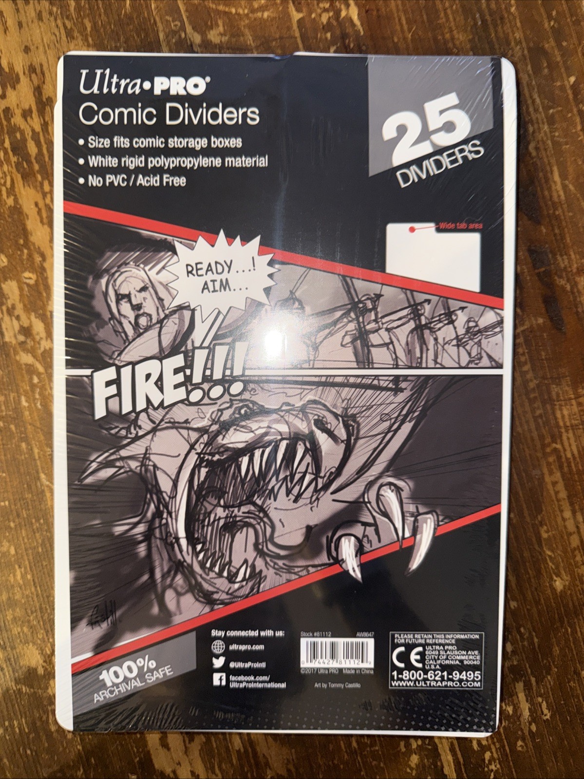 🔥 25 Ultra Pro White Tabbed Comic Book Dividers Fits Storage Boxes NEW SEALED🔥
